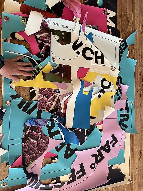 Morceaux de bâches pour bricolage