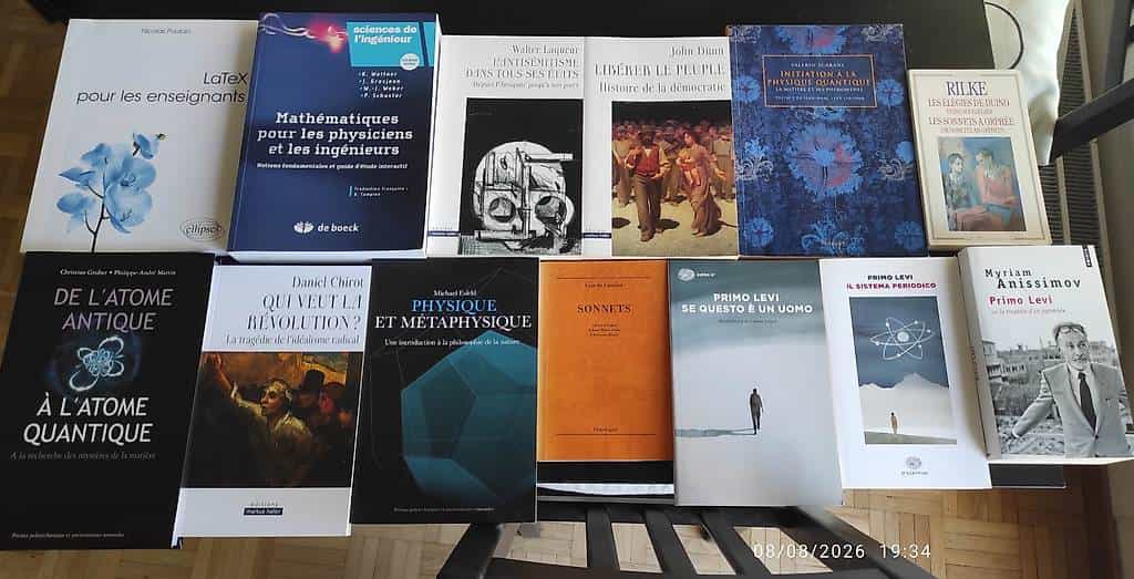 New Livres à donner, philo, langues, physique, etc