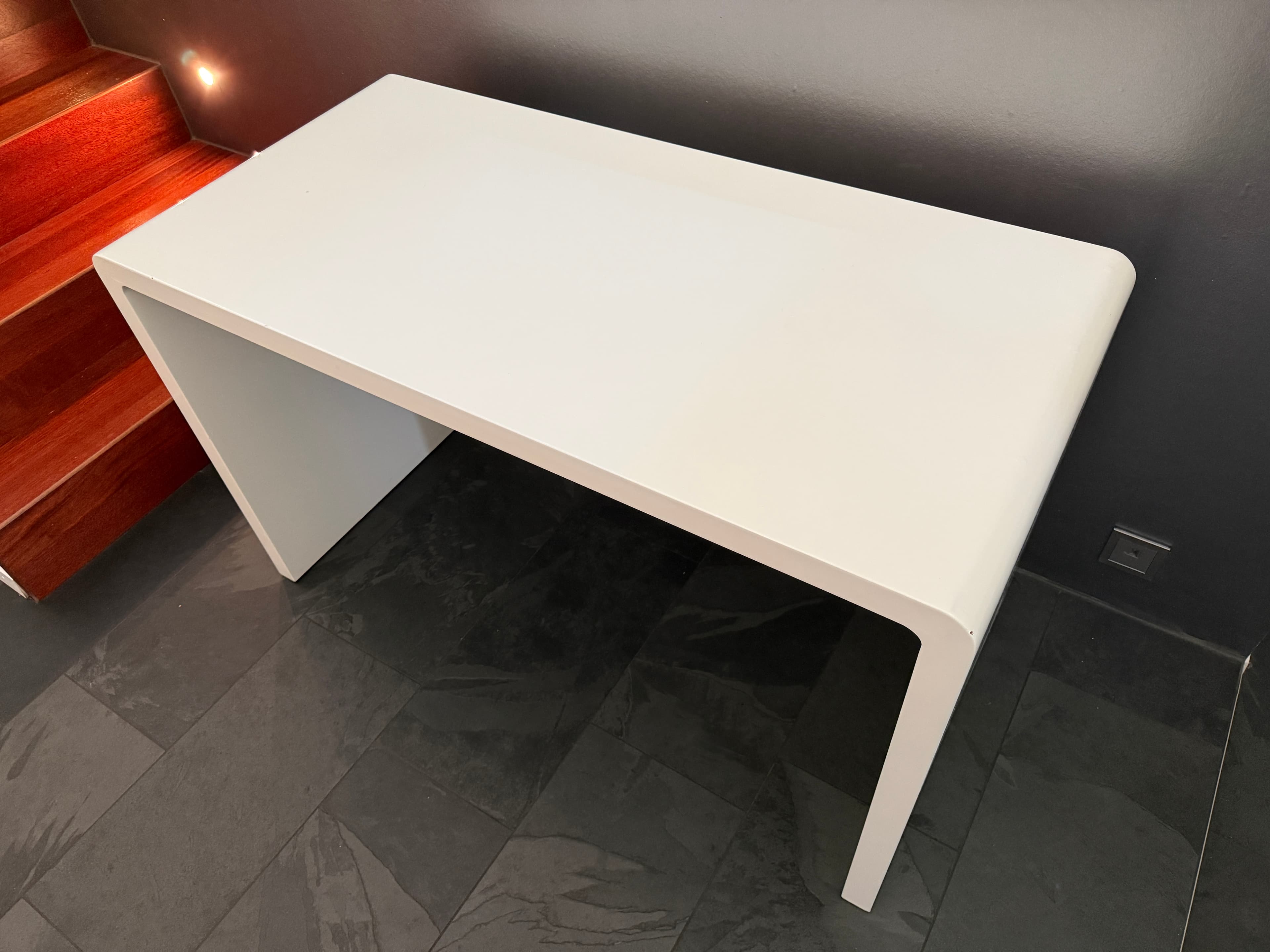 Bureautisch design, weiss