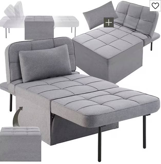 TecTake Pouf Transformable 3 en 1