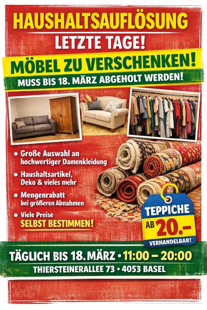 Haushaltsauflösung Flohmarkt