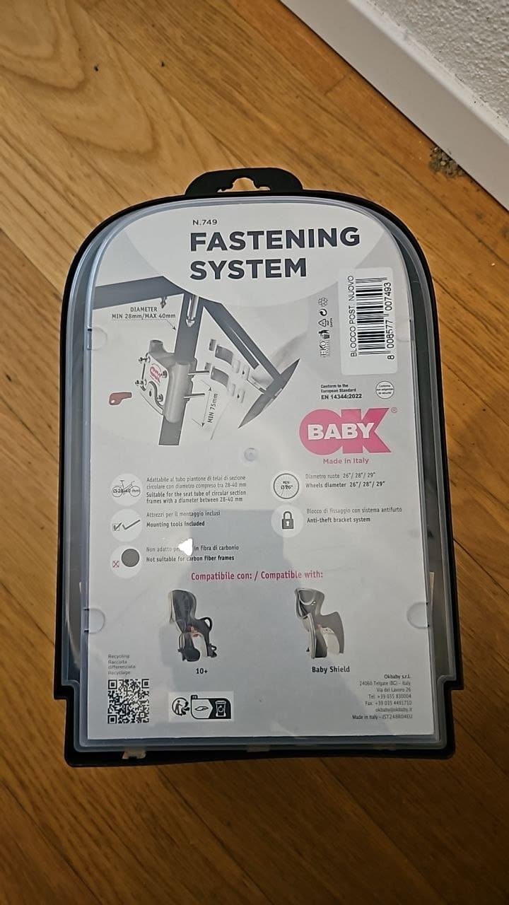 Baby-Fahrradsitz Fastening System