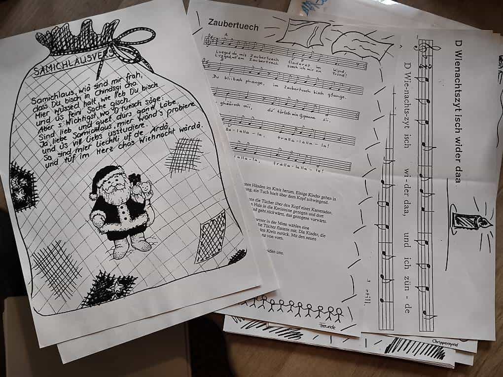 Kindergartenlieder aus 1994/95