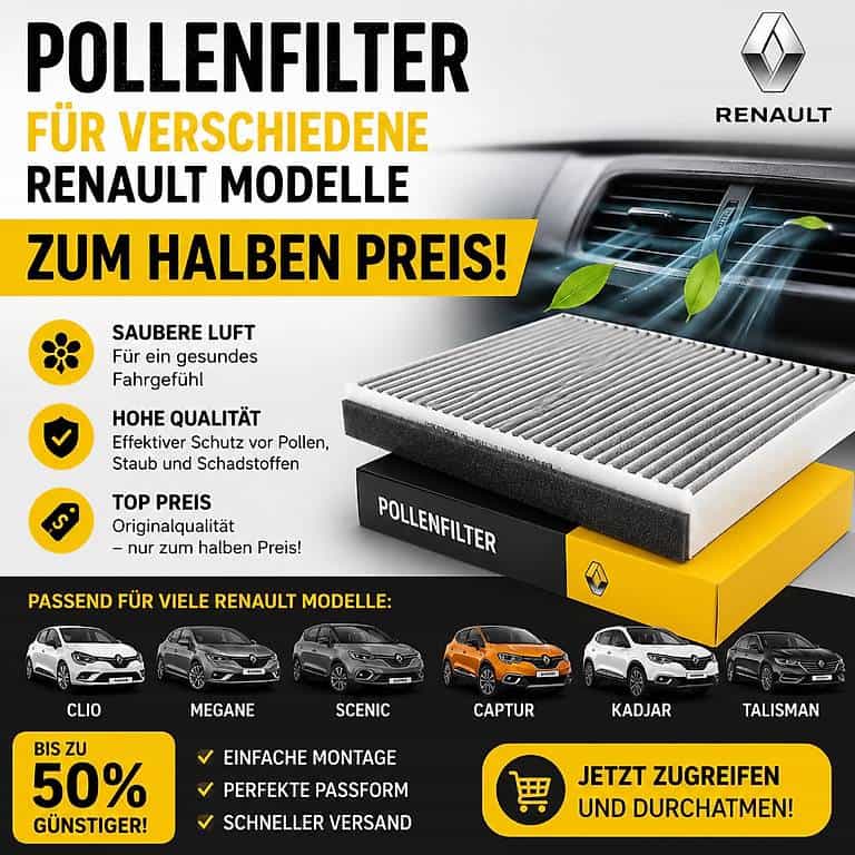 Pollenfilter für Renault