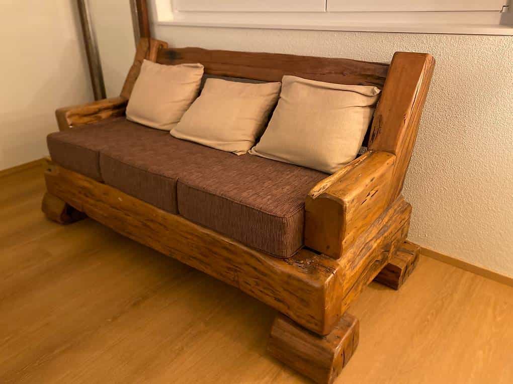 Sofa aus massive Eiche