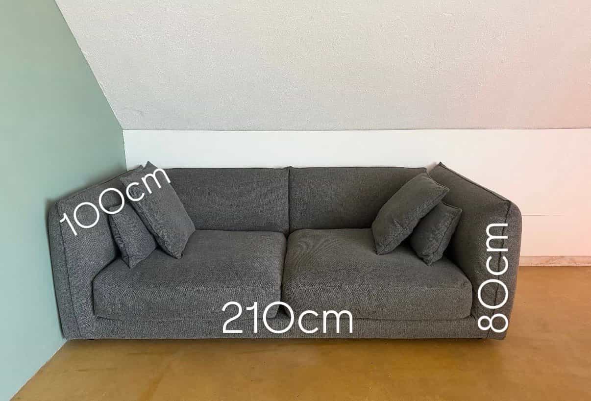 Graues Sofa zu verschenken