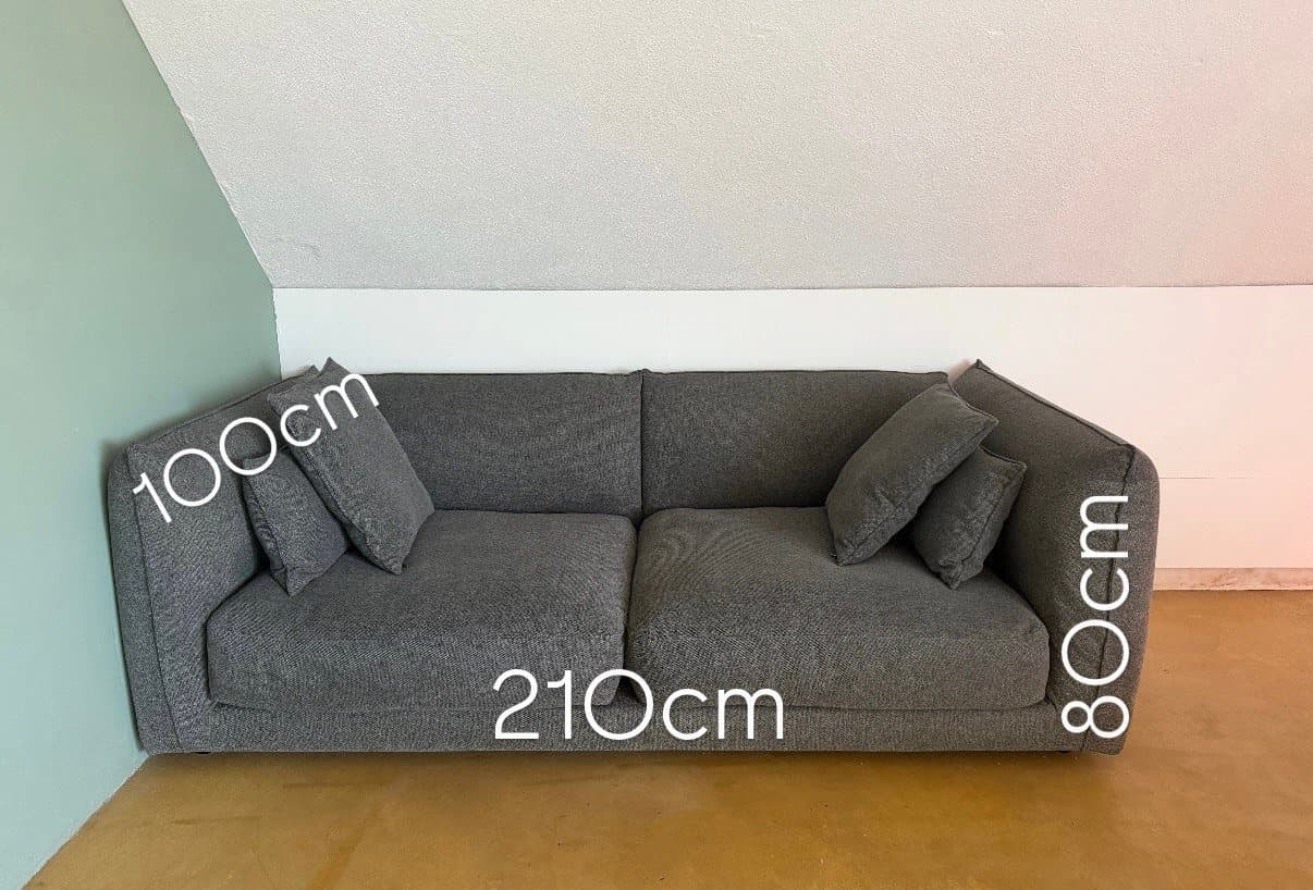 Graues Sofa zu verschenken