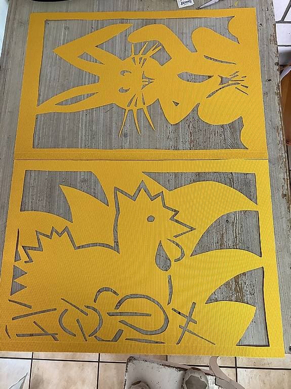 Osterdeco, Fensterbilder