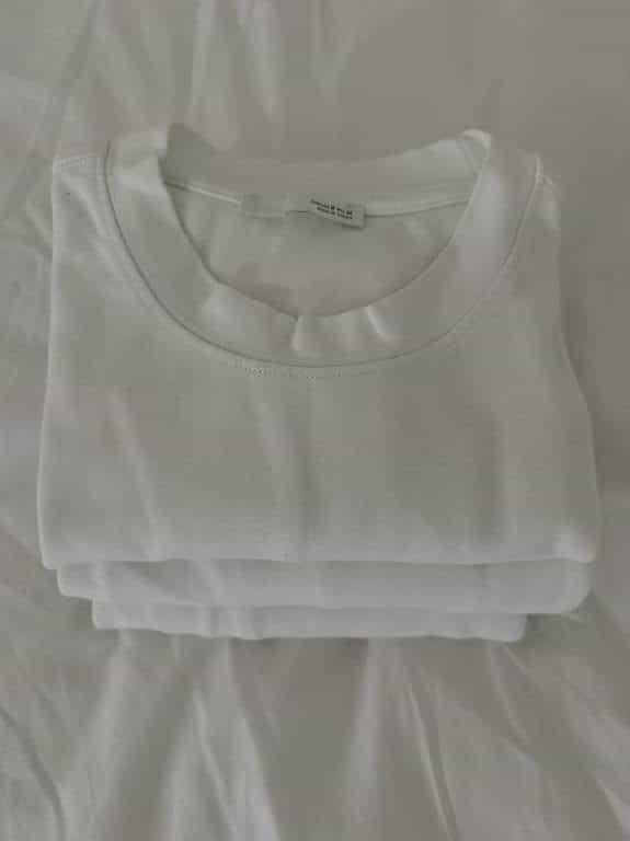 Zara T-Shirt Herren M weiss 3x