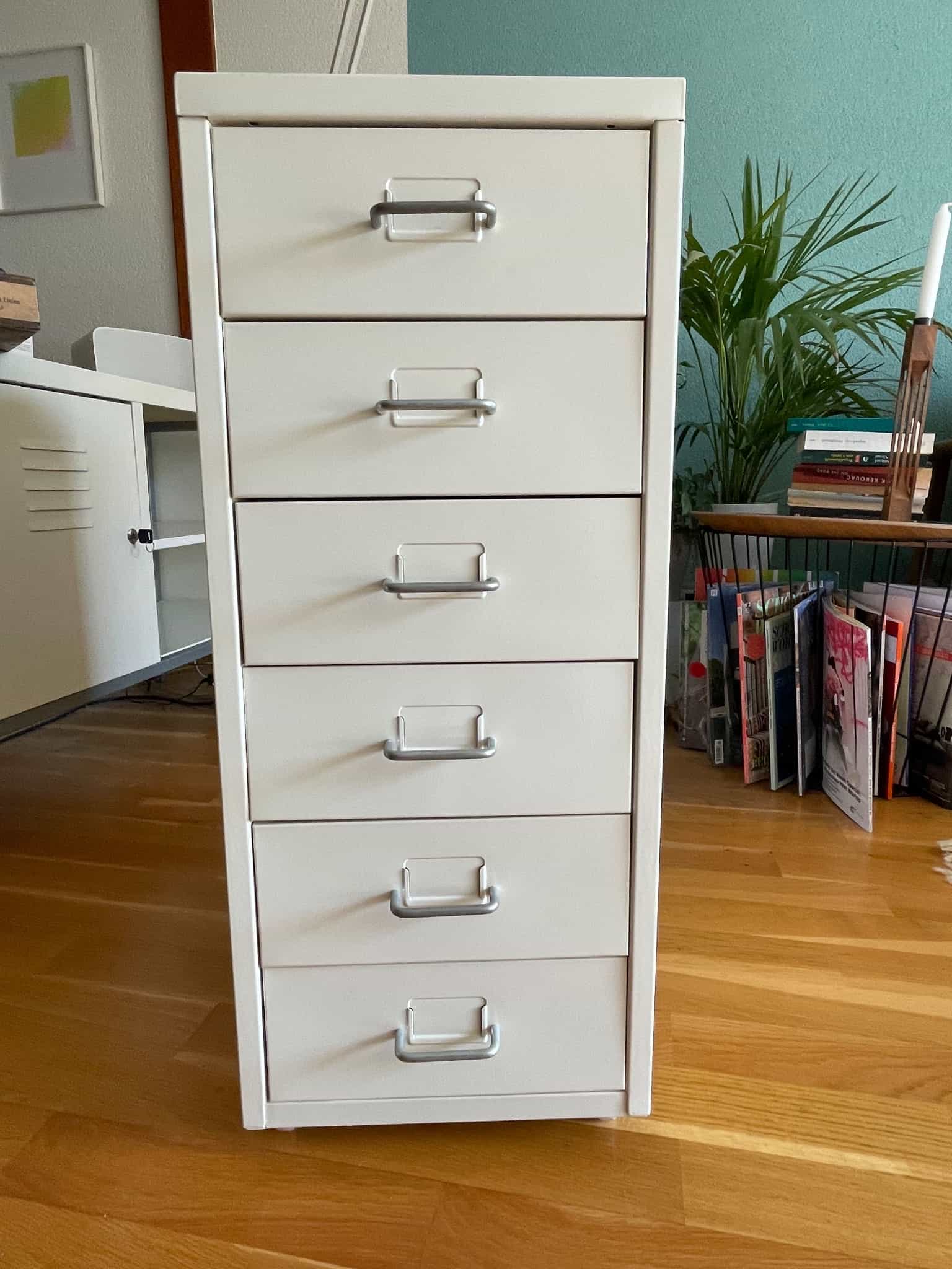 Schubladenschrank 6-teilig, weiss