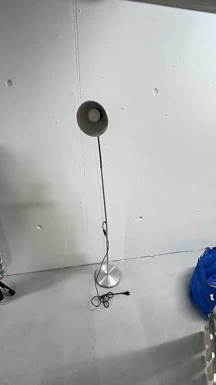 Stehlampe silber