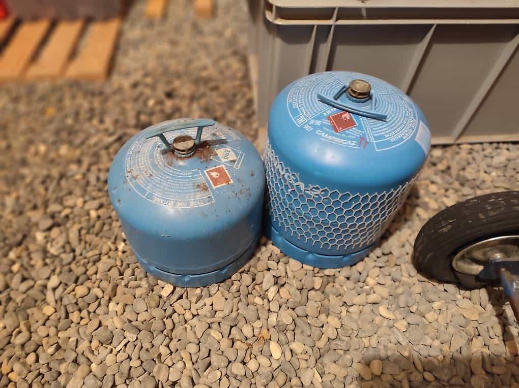 Austausch Gasflaschen leer