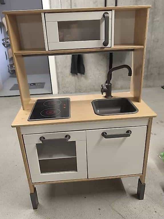 Kinder Spielküche aus Holz weiss gebraucht