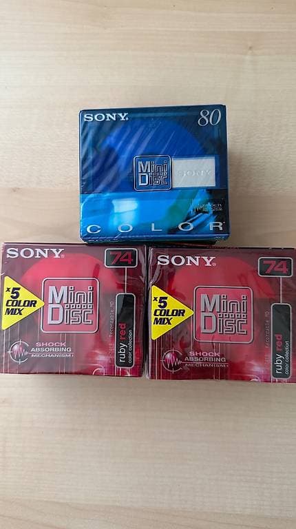 16 Stück Sony MiniDisc 74 / 80