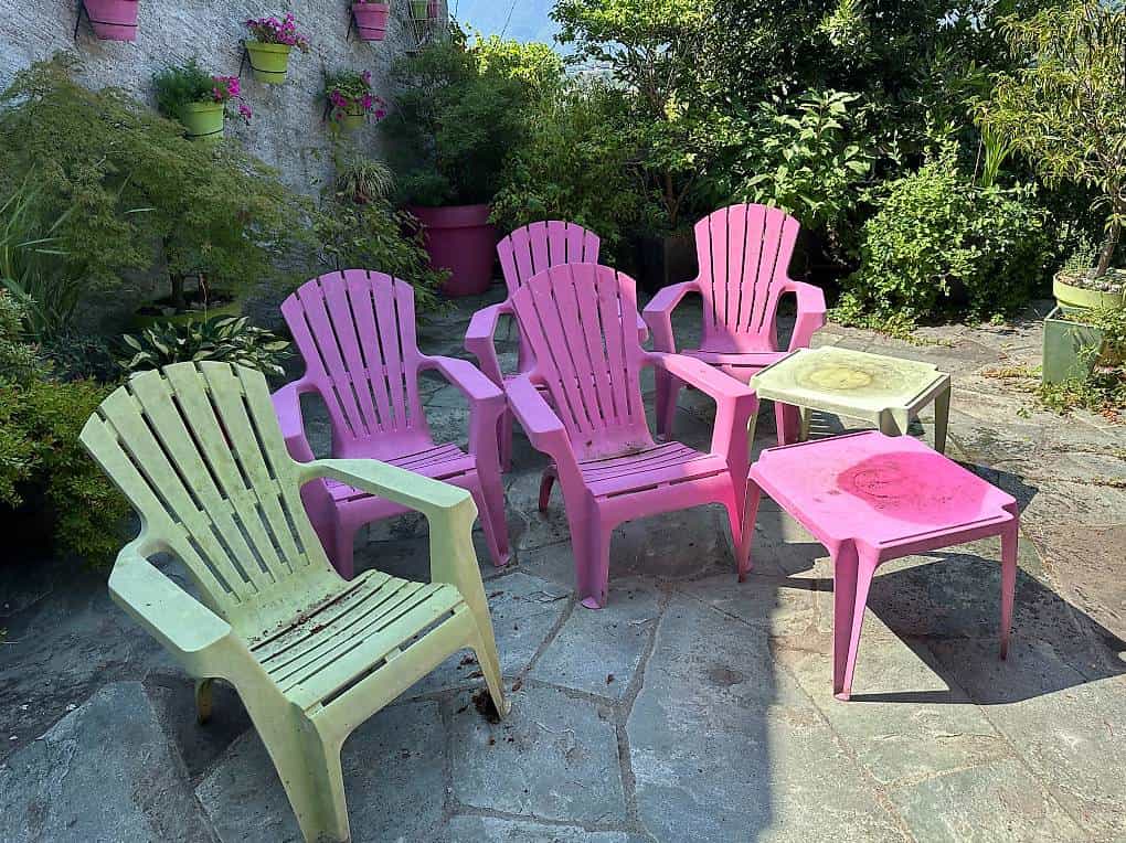 Chaises et tables pour extérieur