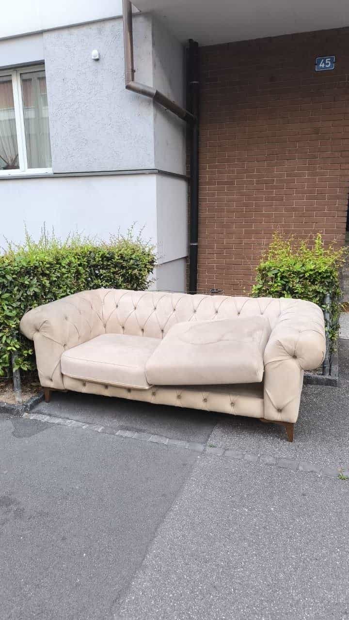 Chesterfield Sofa cremeweiß