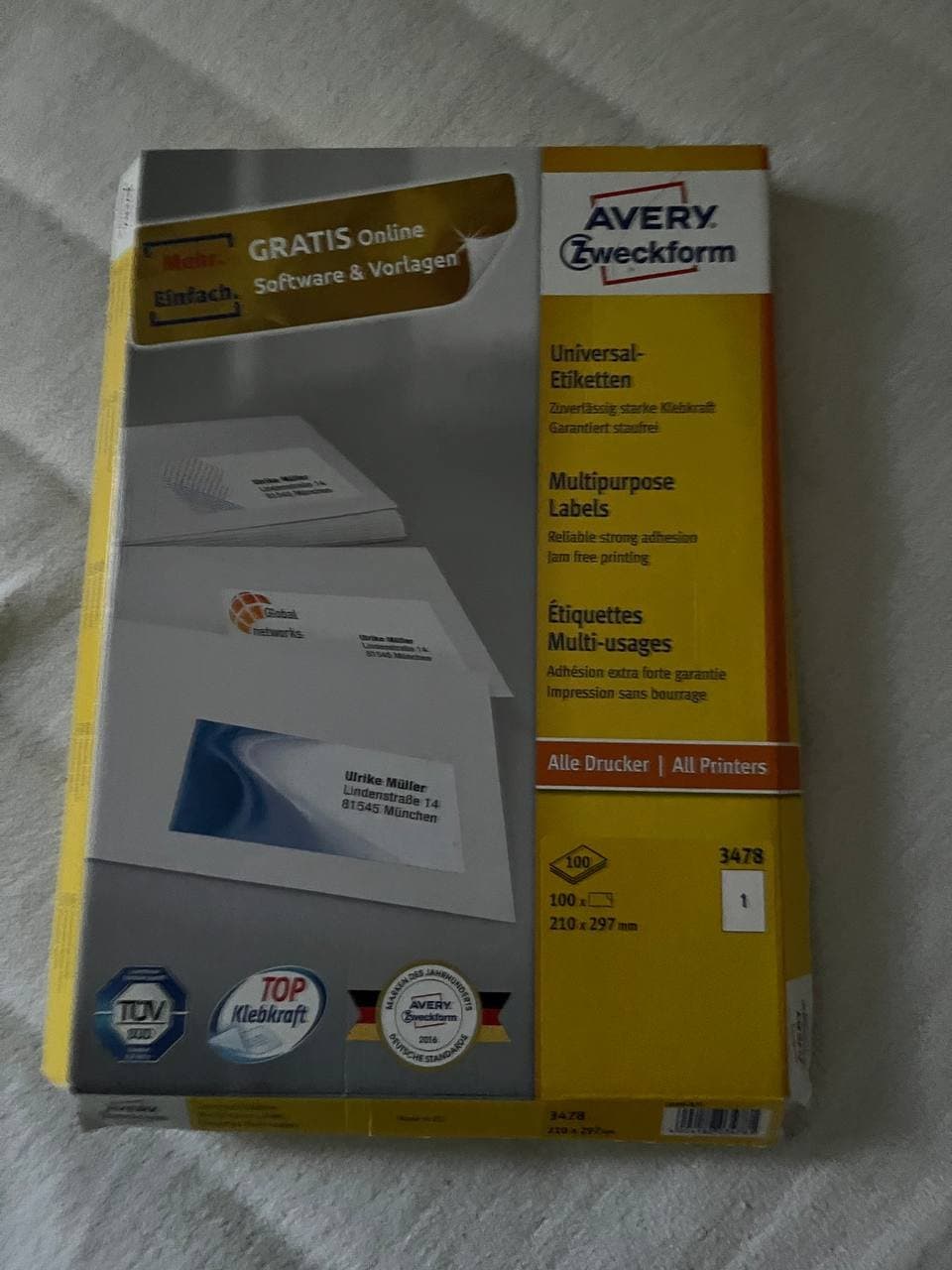 Universal-Etiketten