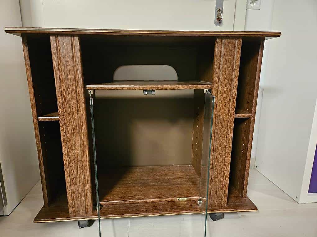 Meuble TV / Hi-fi vintage sur roulette