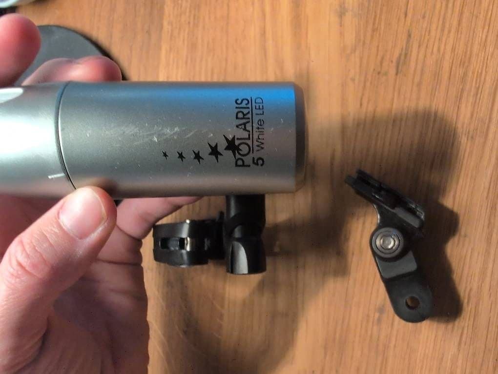 Velolampe mit Halterung