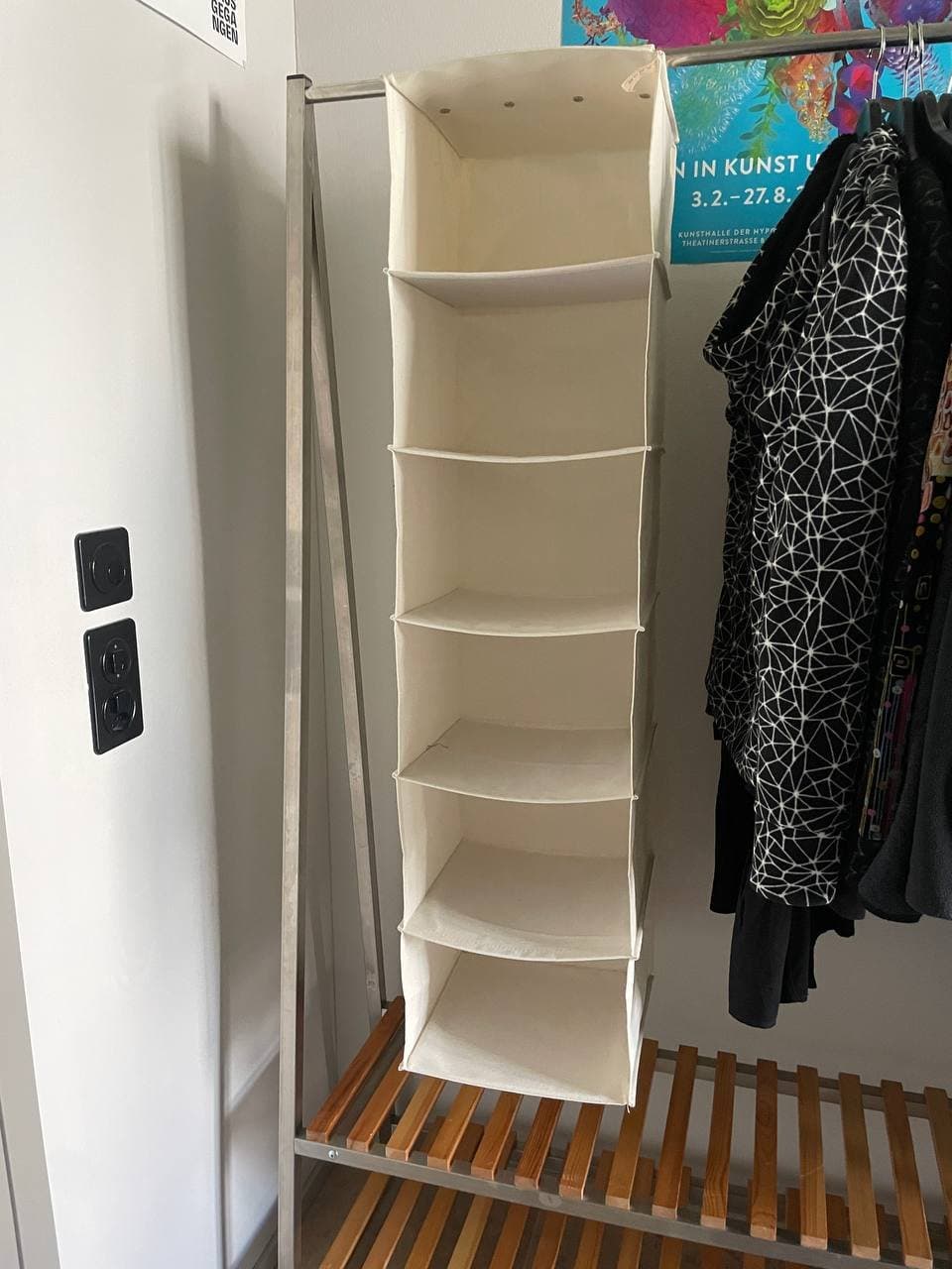 2 Hängeregale (Naturweiss)