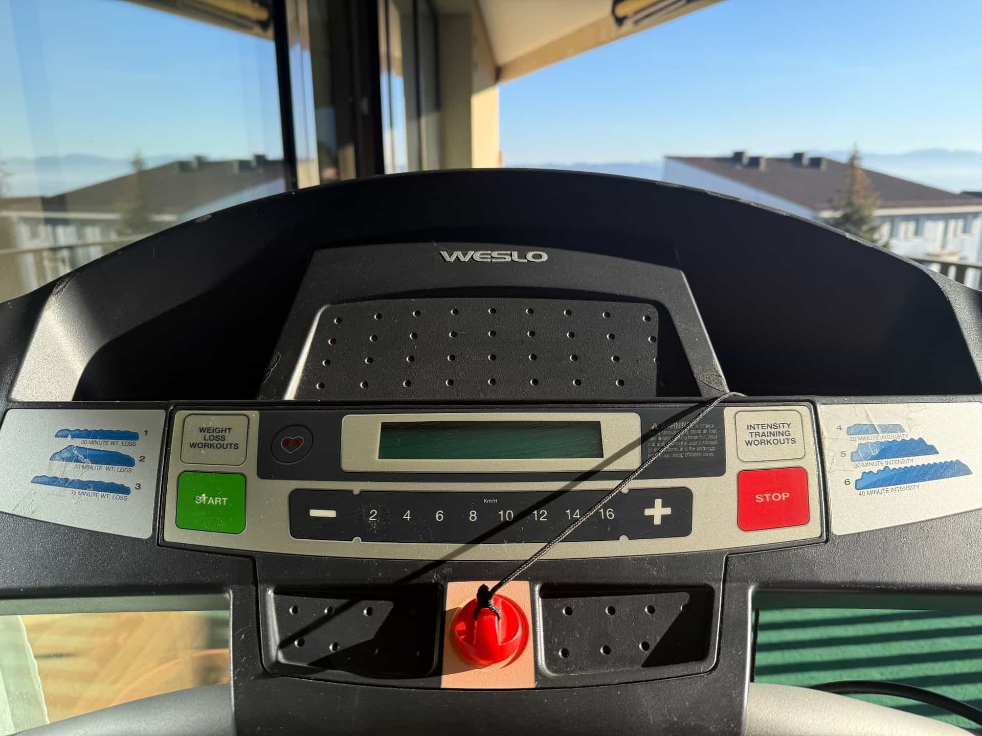 Weslo treadmill, black