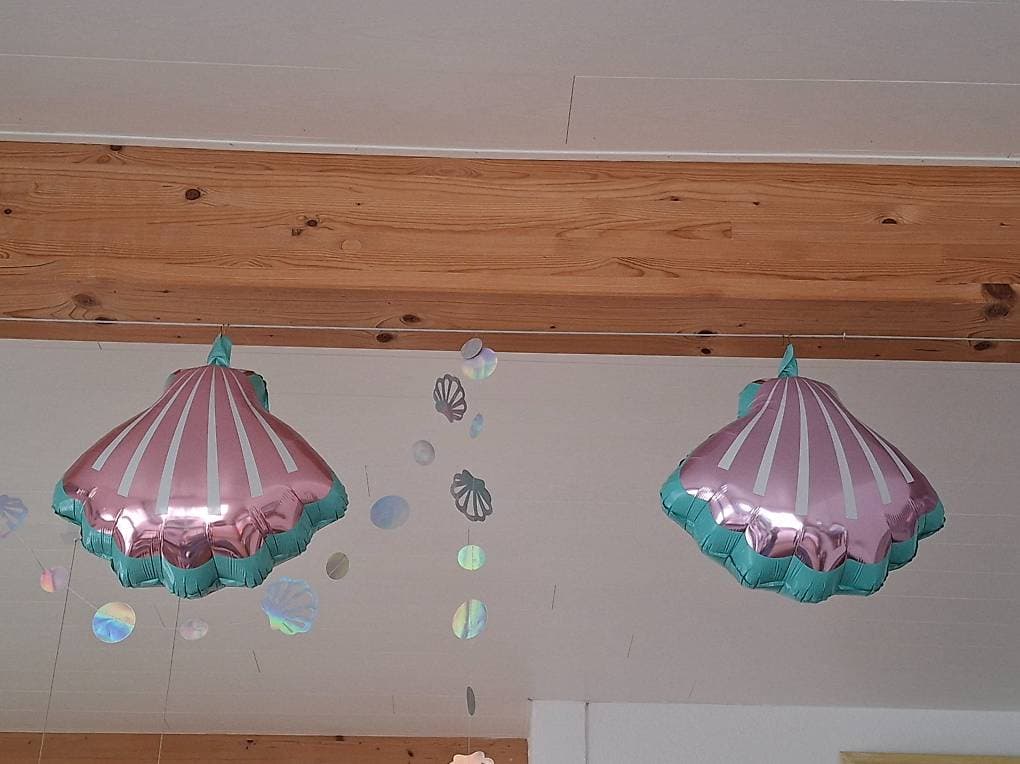 Ballon aluminium en forme de coquillage