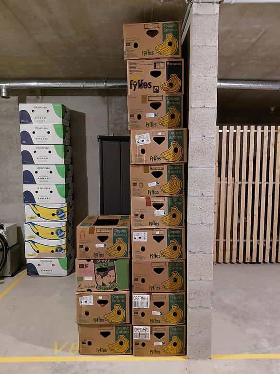 A saisir cartons de banane