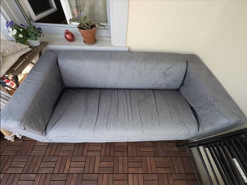 Sofa grau, 2-Sitzer, Ikea Klippan