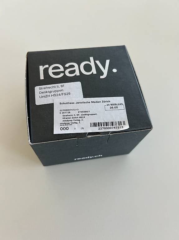 KKarten: Strafrecht BT II UZH (Komplett & ohne Markierungen)