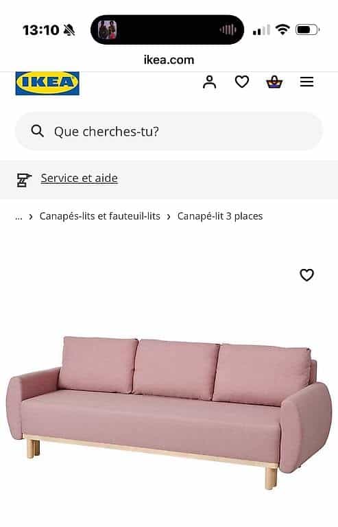 Canapé convertible Ikea