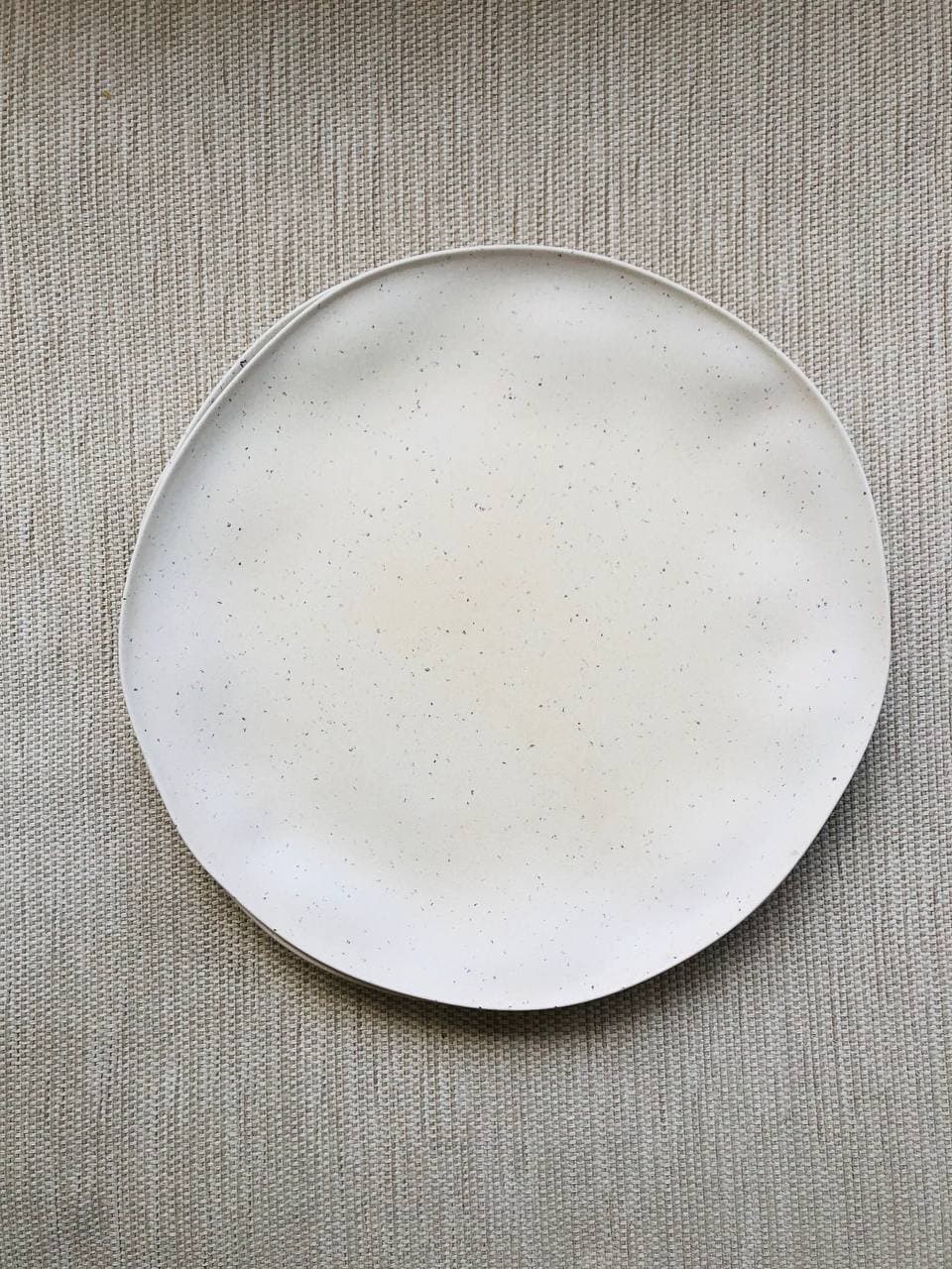 4 grosse Kunststoff-Teller