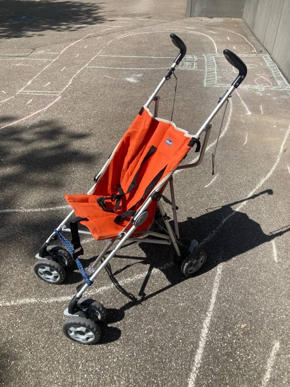 Faltbarer Kinderwagen, orange