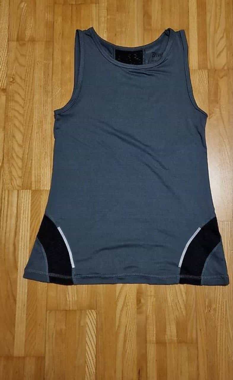 Fitness Shirt Grau/Schwarz XS Crivit
