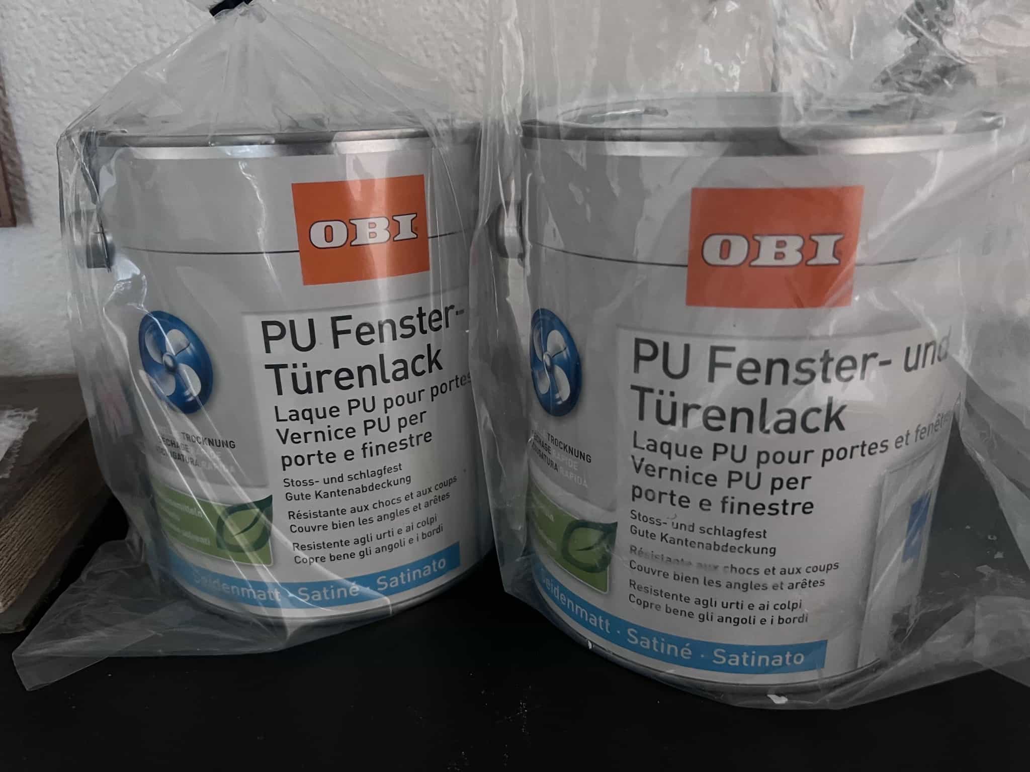 OBI PU-Fenster-Türenlack weiss, 2x