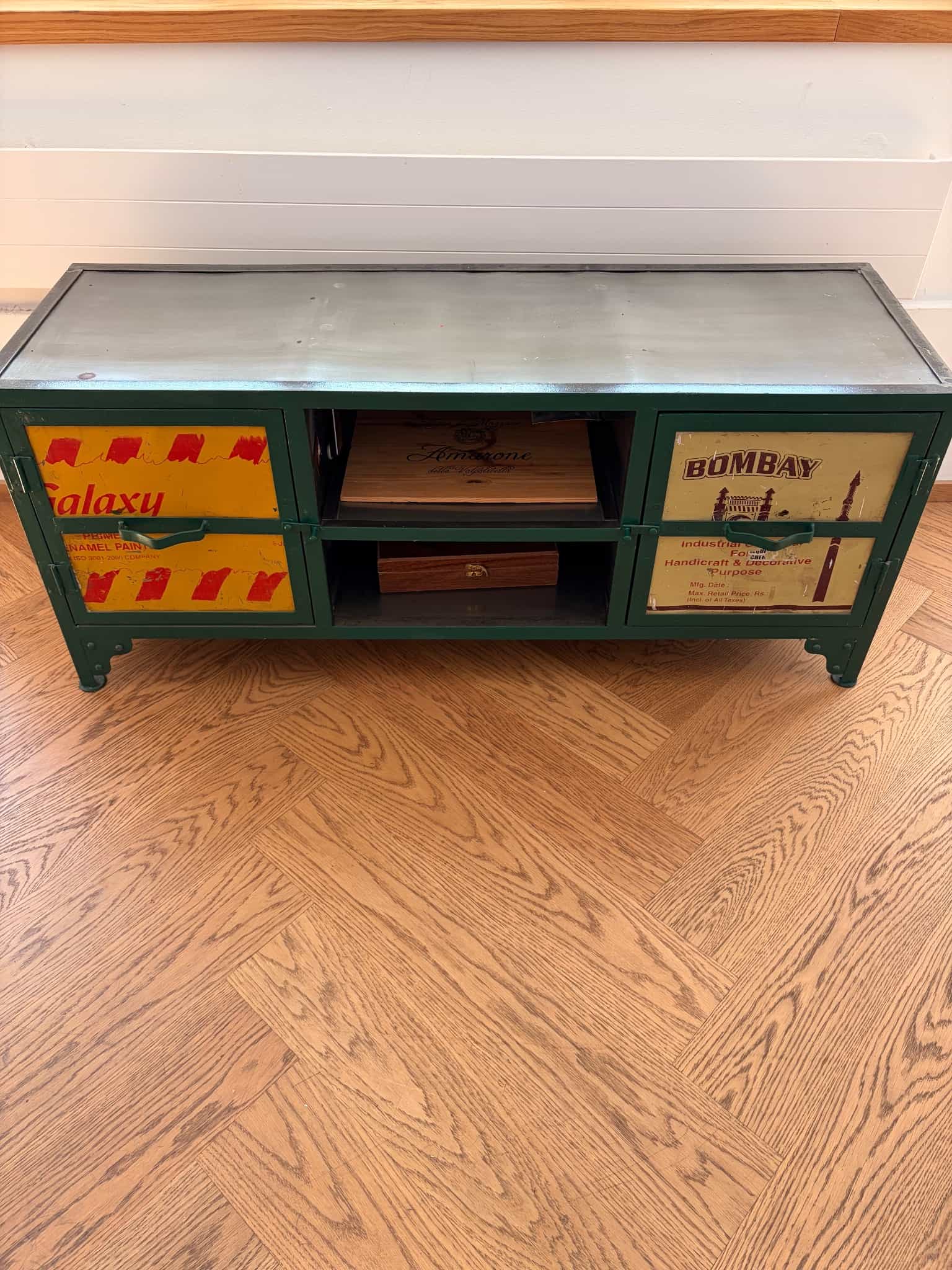 Vintage Metal Industrial Sideboard
