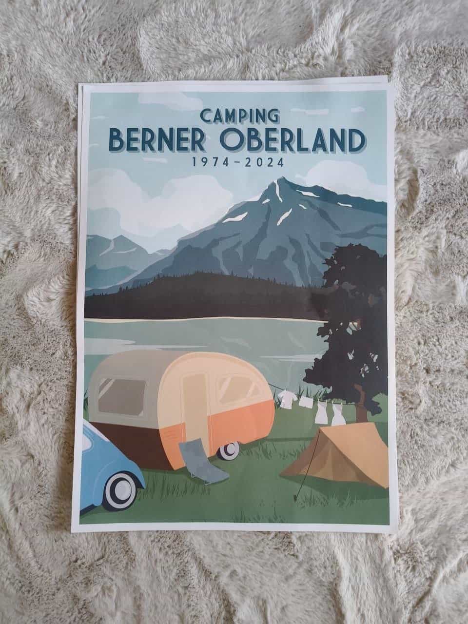 Camping Berner Oberland Poster (2x)