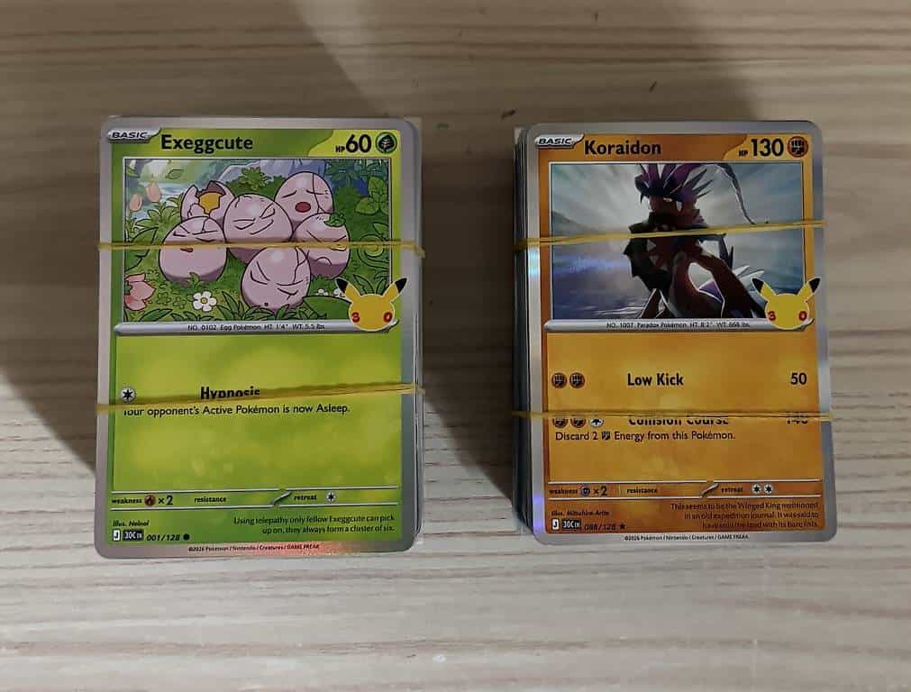 Cartes pokémons 25 ans !