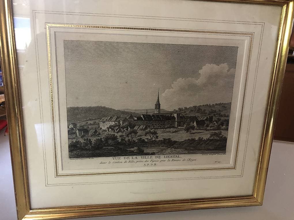 Tableau de collection "Vue de la ville de Liestal"
