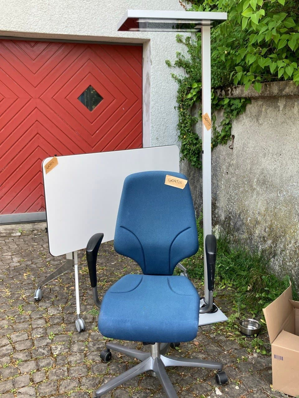 Bürostuhl blau