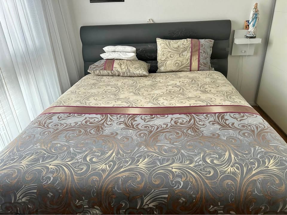 Letto contenitore con rete fissa, 160x200 gratis senza materasso