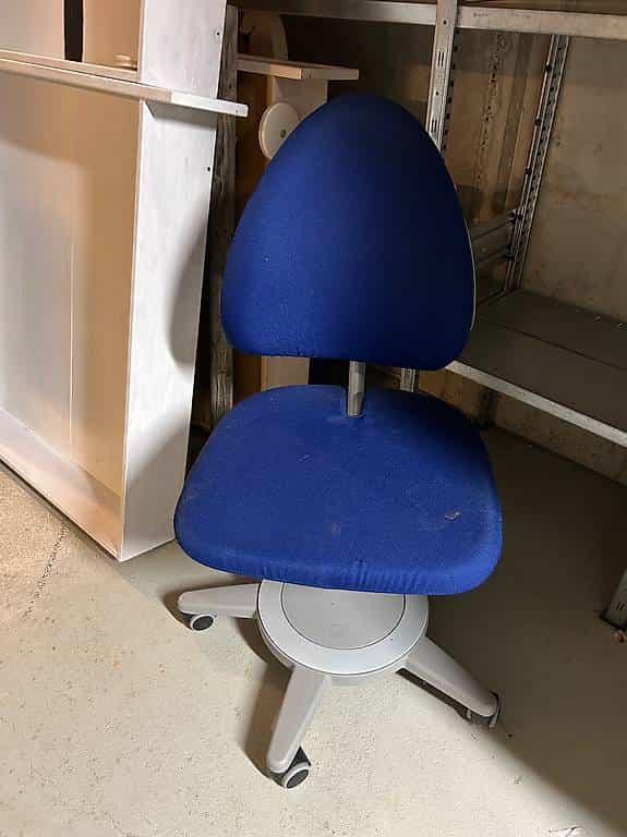 Bürostuhl blau Moll für Kinder