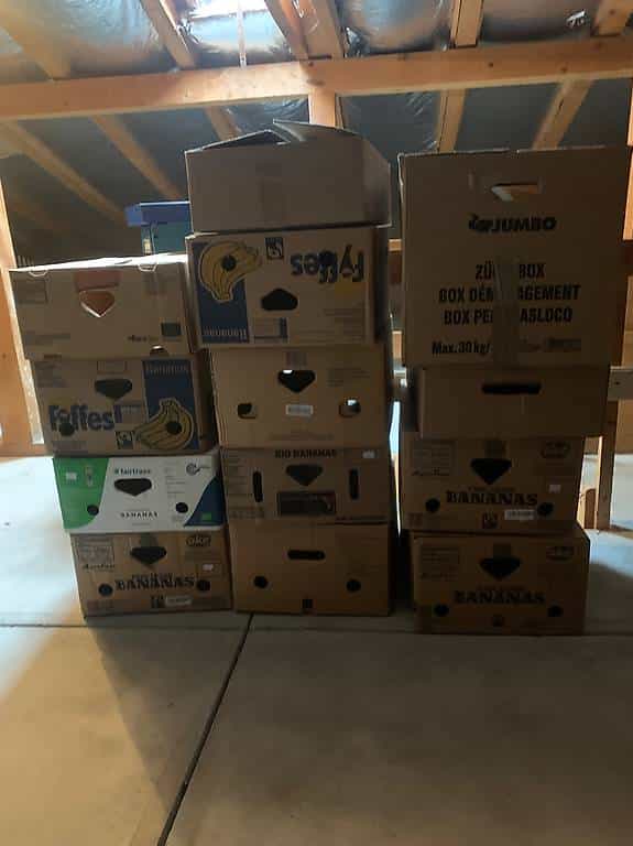 Cartons à bananes Bananenkisten