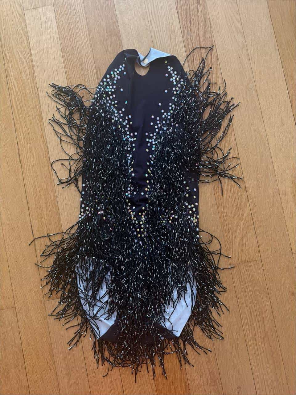 Body mit Fransen und Strass