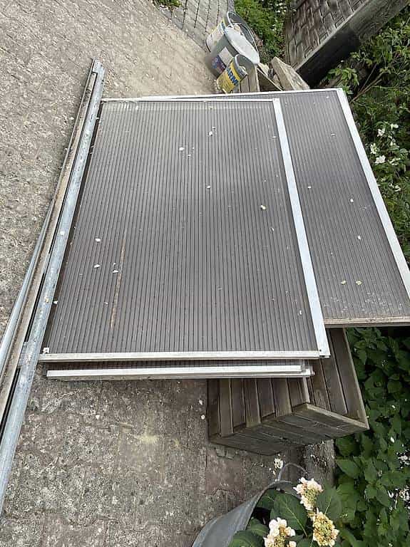 Doppelstegplatten mit Zubehör (Sitzplatz Wand)