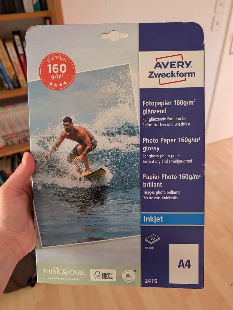 Fotopapier für Drucker