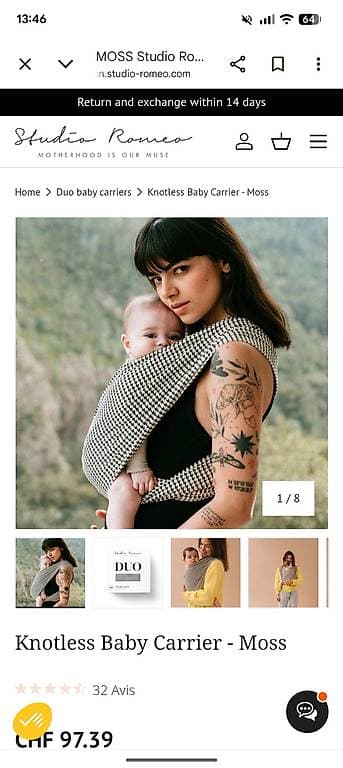 Porte Bébé Studio Romeo