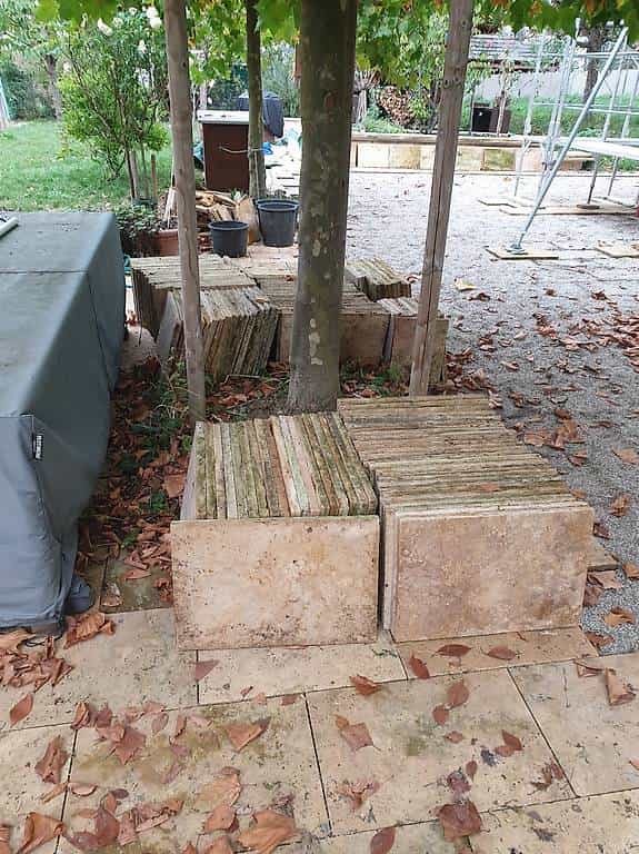 Gartenplatten Travertin
