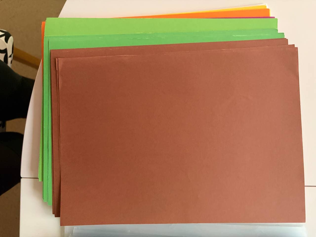 Sichthüllen und Zeichnung/Bastelpapier