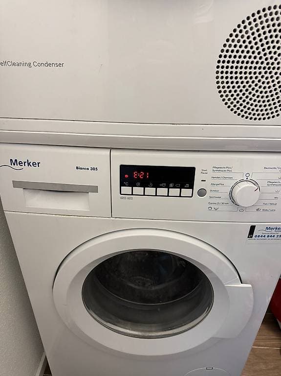 Waschmaschine Merker Fehler E21