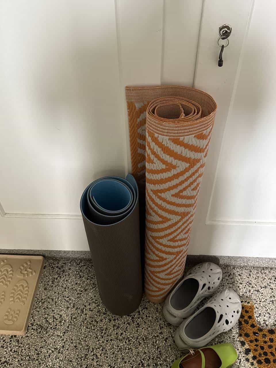 Yogamatte und Balkonteppich gratis